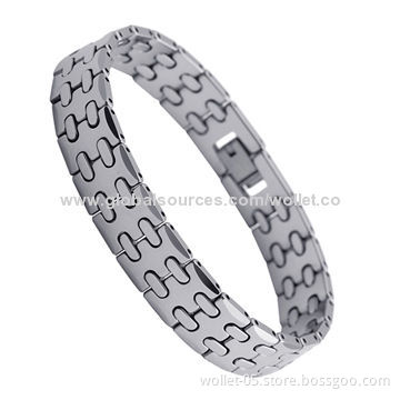 China Manufacturer Wholesale 2014 New Style Men's Fashionable Tungsten Bracelet, BV, CE, SGS Marks
